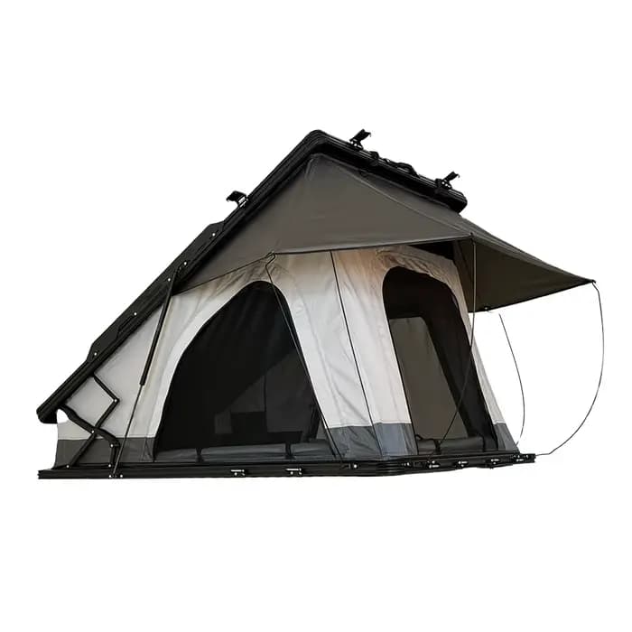 Tente de toit rigide Xsu en promotion pour 4 personnes, idéale pour le camping sur SUV