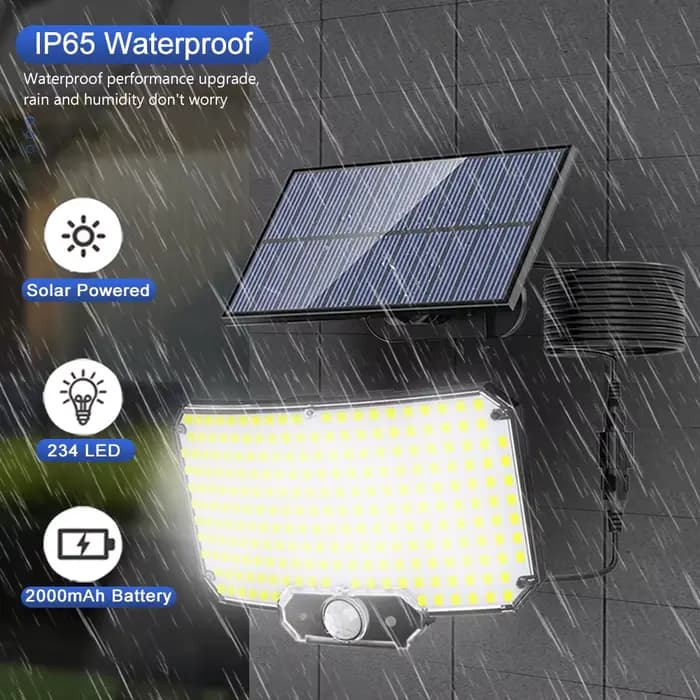234LED lumières extérieures solaires capteur de mouvement Super lumineux lumières d'inondation solai