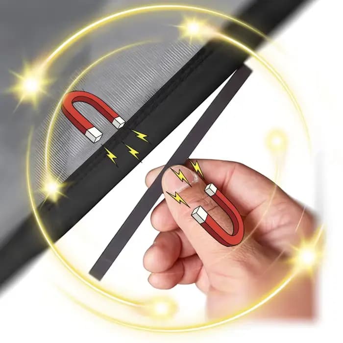 Nouveau fort écran de porte magnétique taille personnalisée moustiquaire grand rideau mouche insecte