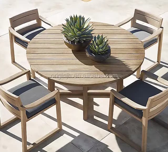 Chaise de salle à manger de jardin en alliage d'aluminium, fauteuil étanche pour Patio, mobilier d'e