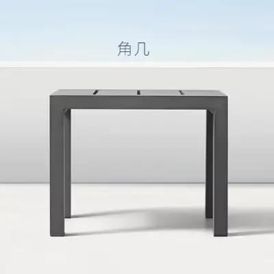 Canapé d'extérieur en alliage d'aluminium, ensemble de meubles de 4 pièces, canapé étanche pour terr