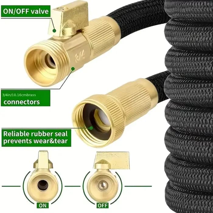 25-100FT tuyau d'eau de jardin 3/4 extensible magique Flexible tuyaux de jardin haute pression tuyau
