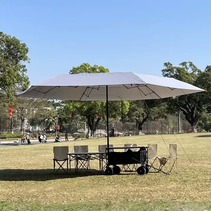 Parasol plage piscine facile pliant métal pliant chariot chariot ombrage jardin Camping parapluie po