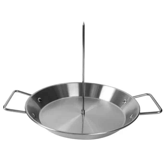 Support de grillade vertical avec brochettes amovibles en acier inoxydable