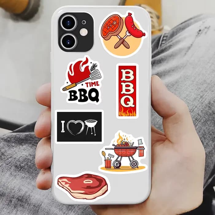 Barbecue BBQ Smokey Kebab autocollants nourriture bricolage cadeau jouets décalcomanie pour Scrapbook téléphone
