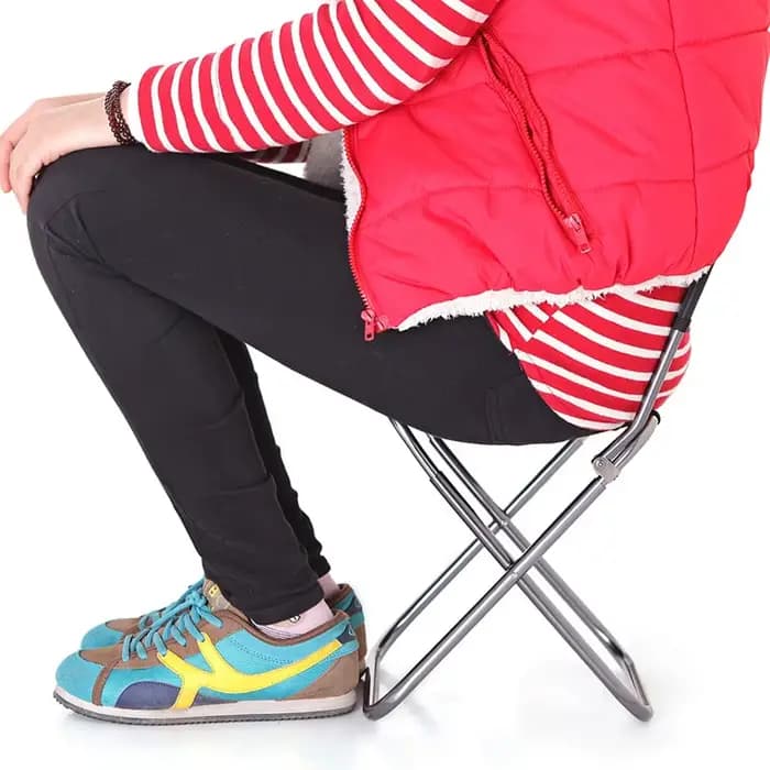 Chaise pliante ultralégère en nylon et alliage d'aluminium