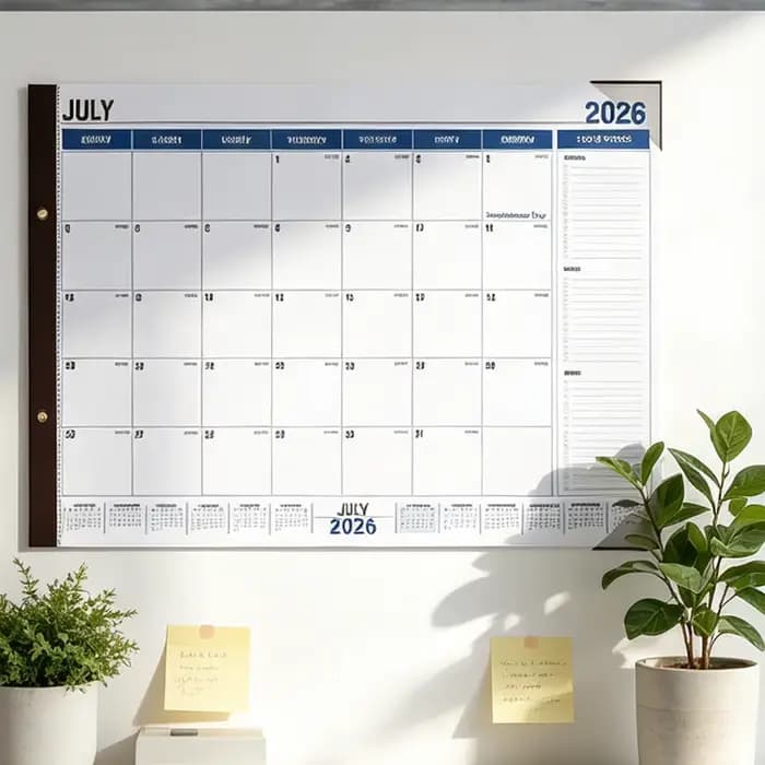 Grand calendrier 2026-2027, agenda quotidien, hebdomadaire, mensuel, planificateur, calendrier de bureau de 18 mois pour la maison, le bureau, la salle de classe, les réunions