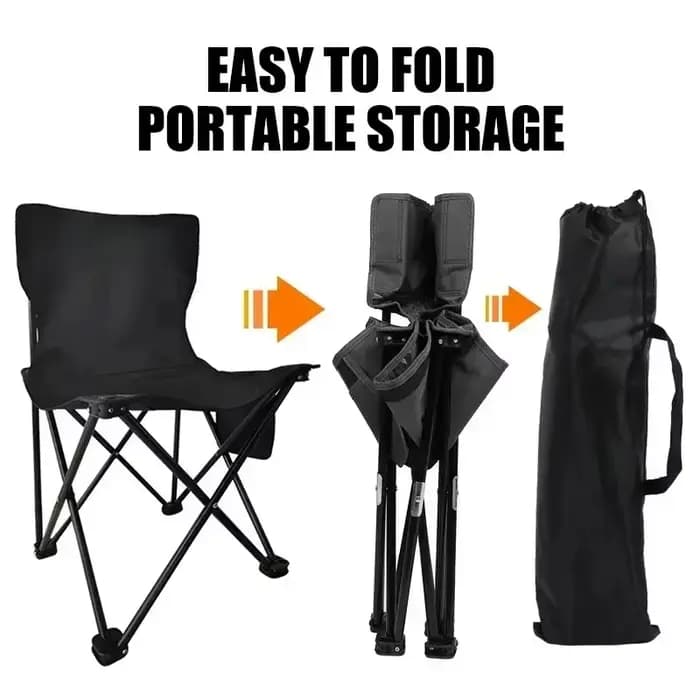Chaise pliante portable d'extérieur avec sac de rangement