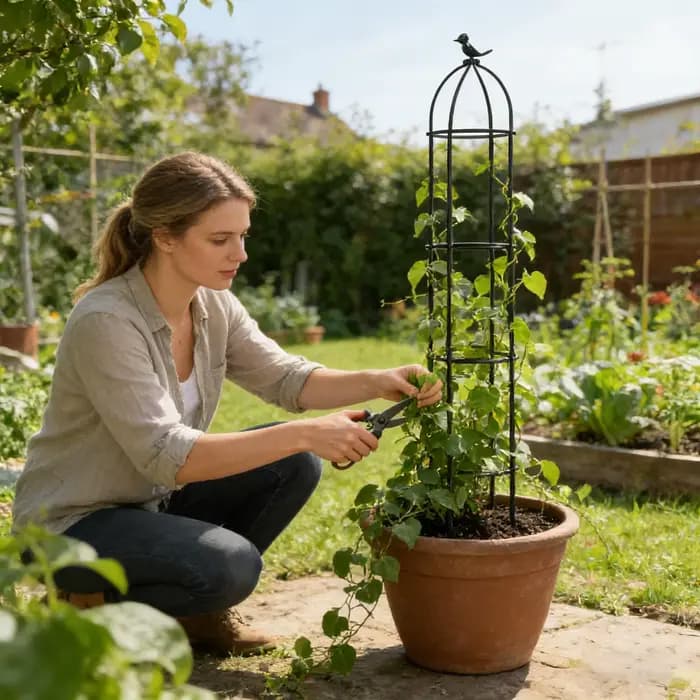 Treillis décoratif pour plantes en pot