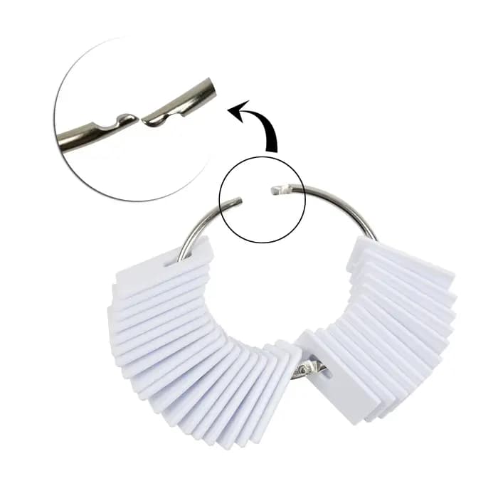 Anneaux de couleur de cheveux, 30 pièces, échantillons de cheveux pour Salon de coiffure, commode, graphiques de teinture, outils de coiffure