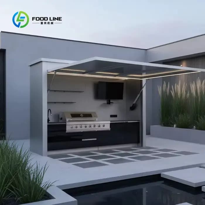 Cuisine extérieure modulaire personnalisée en acier inoxydable 304