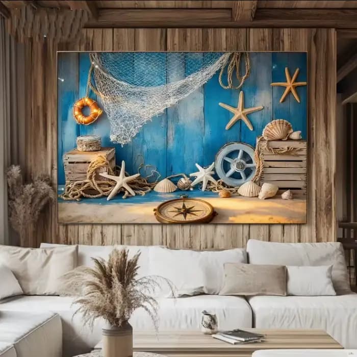 Décor de Fond Nautique Phare