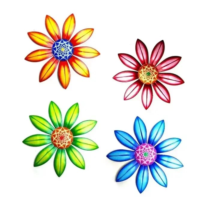 Décoration murale de jardin en métal