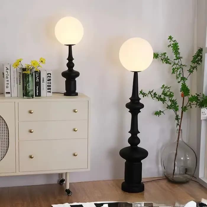 Lampadaire antique minimaliste à colonne italo, salon, chambre à coucher, escales de designer, décoration esthétique de la pièce