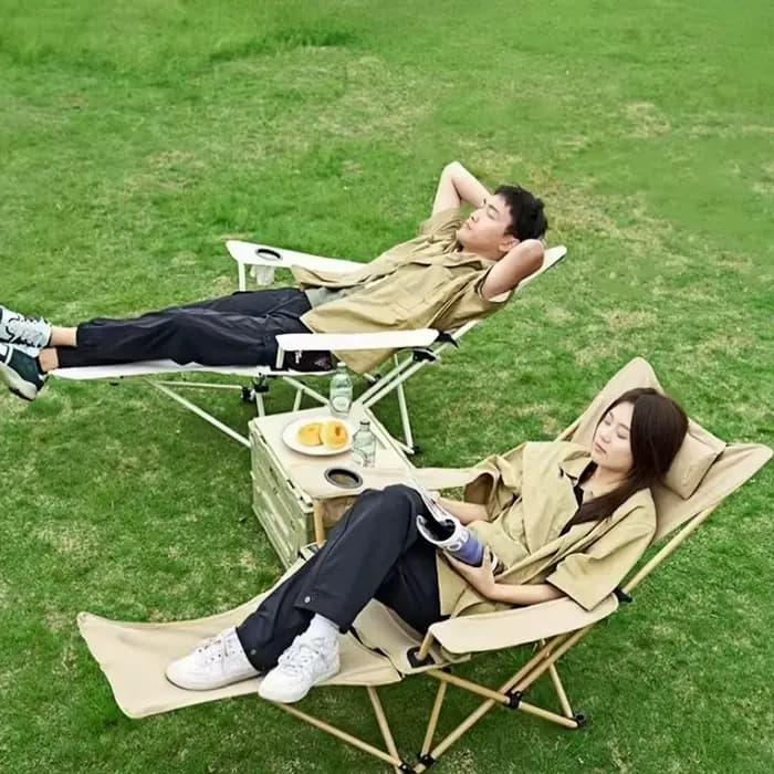 Chaise longue pliante d'extérieur