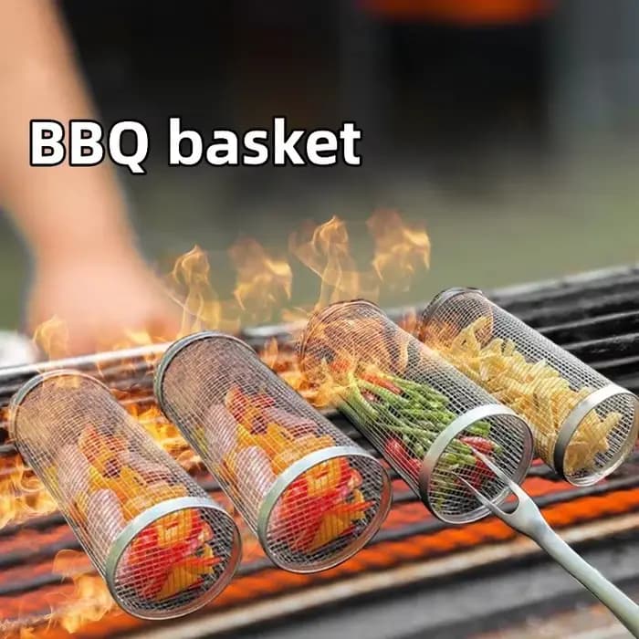 Panier de barbecue roulant-le plus grand panier à griller jamais