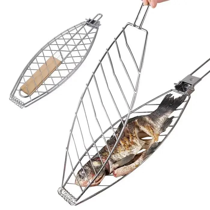 F2 BBQ Grilling panier pliable grand gril support pour Barbecue poisson Portable