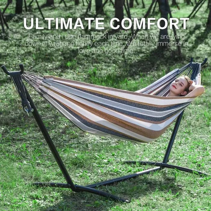 Hamac de jardin double pour l'extérieur