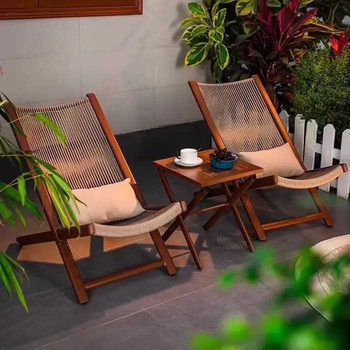 Chaise longue de jardin d'extérieur
