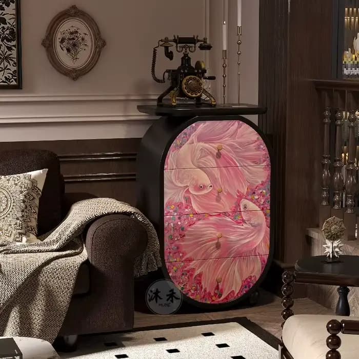 Meuble de salon nordique en bois massif avec tiroirs, armoire de rangement pour loisirs créatifs, meuble de chevet, meubles de café, meubles pour la maison, meubles gain de place