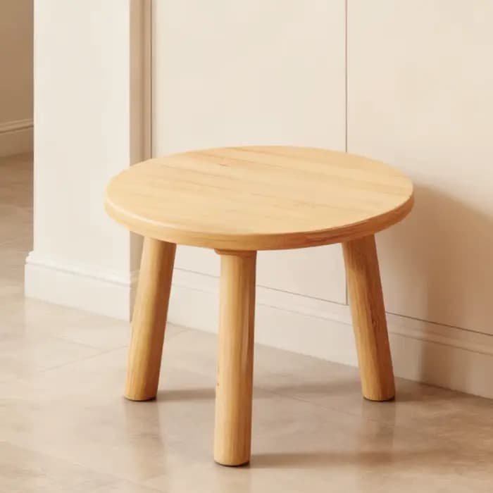 Tabouret rond en bambou 1 pièce pour salon et balcon