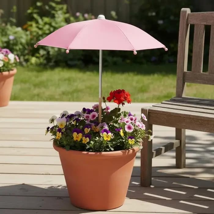 Parasol robuste pour plantes