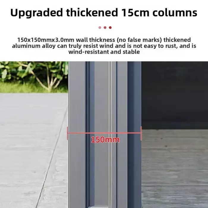 Gazebo élégant et Durable en alliage d'aluminium