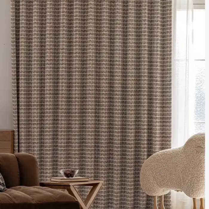 Porte occultante française en tissu de lin et Tulle blanc transparent, pour salon et chambre à coucher, Jacquard léger, luxe, taille personnalisée