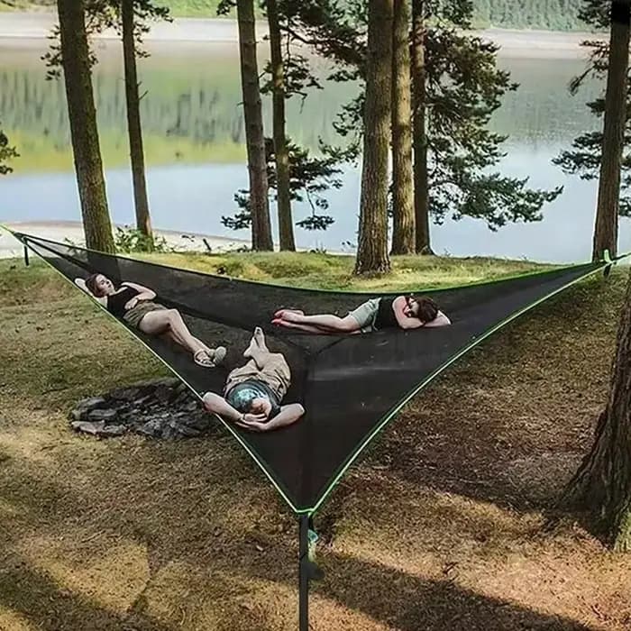 Hamac triangulaire multi-personnes pour l'extérieur