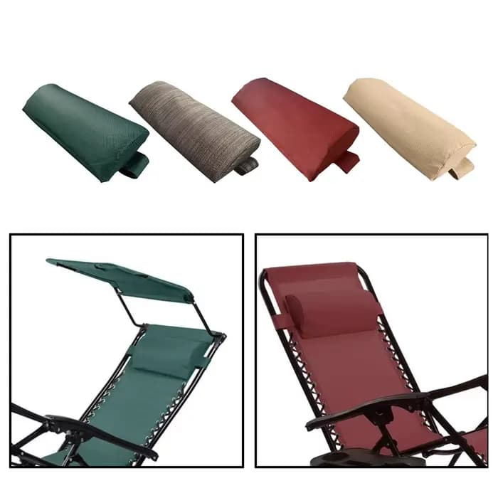 Oreiller appui-tête pour chaise longue de Patio, oreiller inclinable réglable