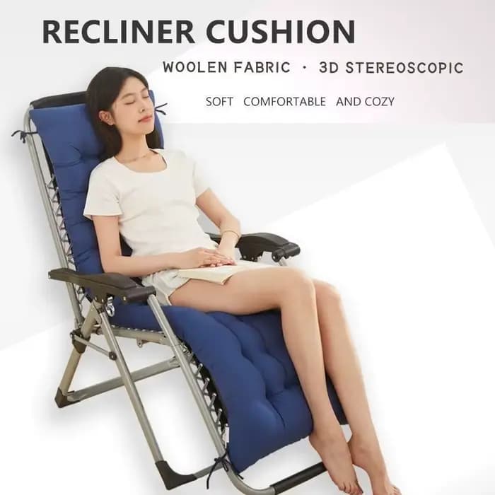 Coussin de chaise inclinable en rotin