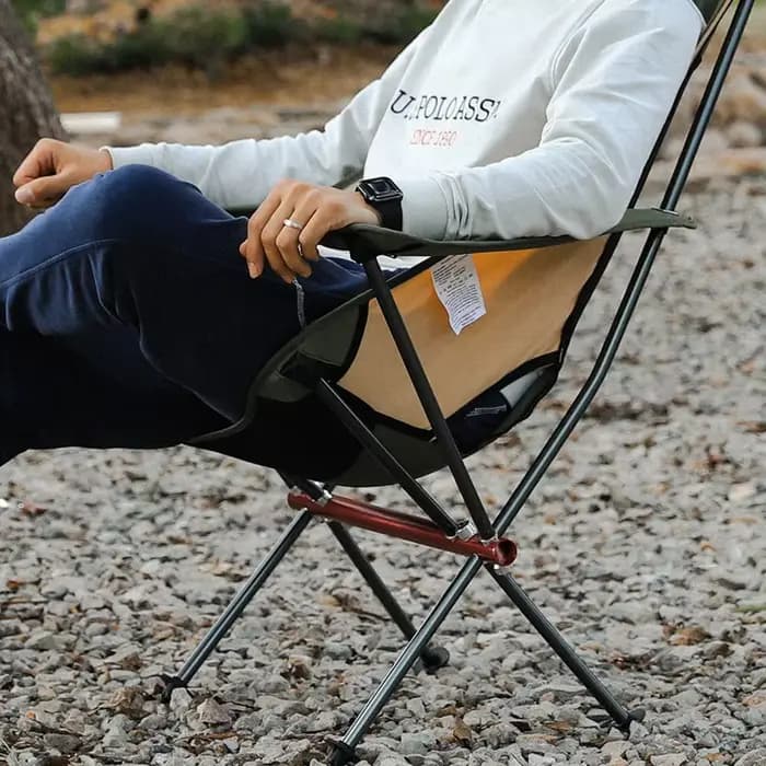 Chaise lunaire d'extérieur en alliage d'aluminium