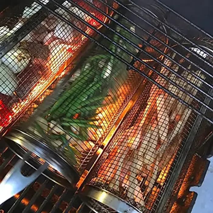 Panier de barbecue roulant-le plus grand panier à griller jamais