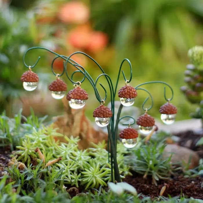 9 branche de jardin pomme de pin