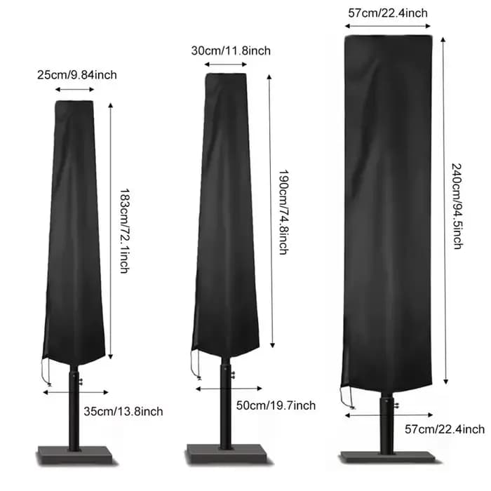 Housse de parapluie élastique 6 tailles