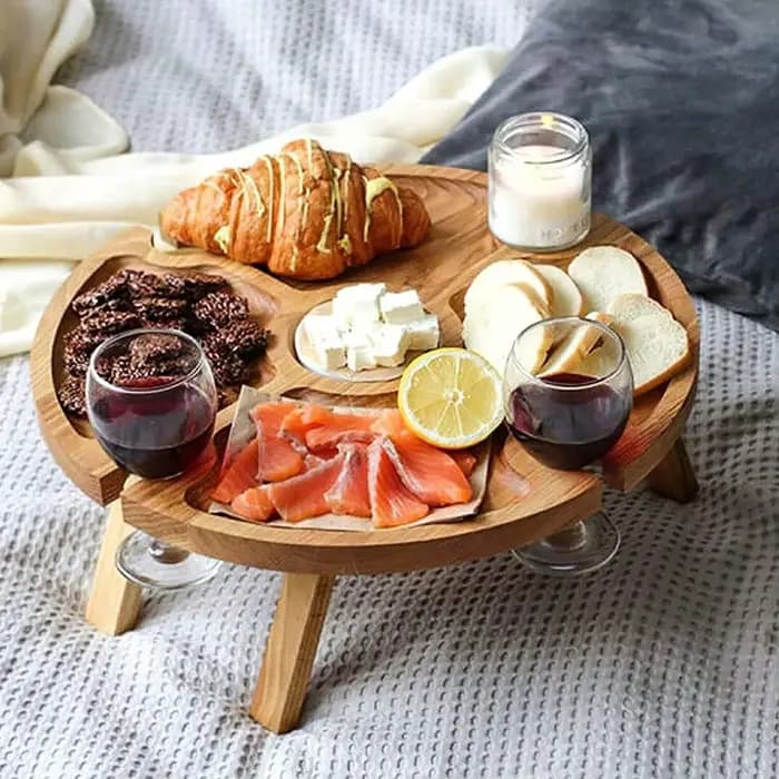 Table pliante en bois pour jardin