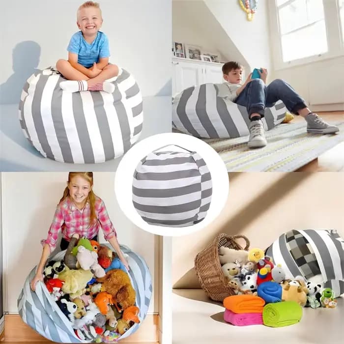 Sac de rangement pour pouf