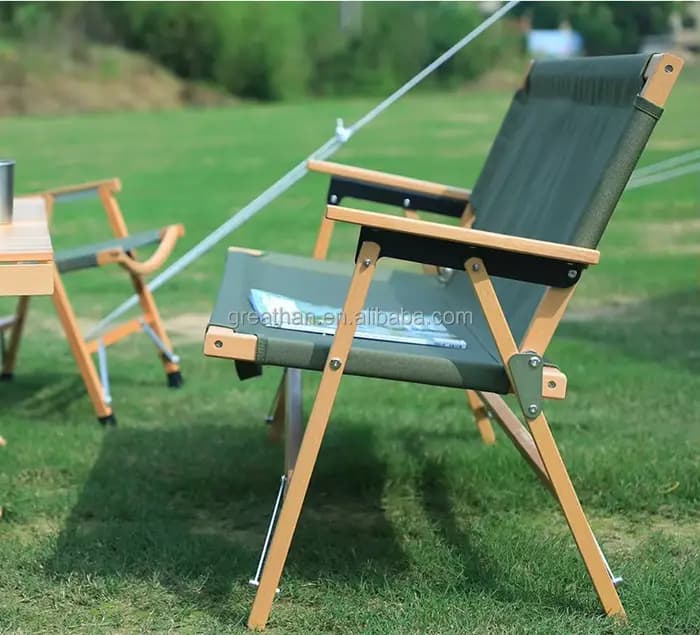 Chaise pliable pour 2 personnes pour extérieur, jardin, camping et glamping