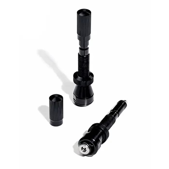 Roues - Valves de pneu de vélo Tubeless Fillmore - Paire noire de 50 mm - pour roues tubeless de route, de VTT et de cyclocross