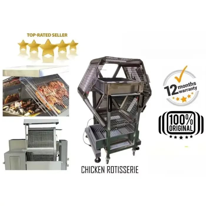 Machine à rôtir le poulet au charbon de bois personnalisée à bas prix, rôtissoire commerciale, vente chaude