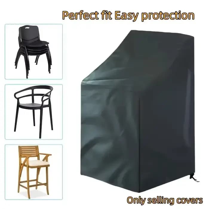 Housse anti-poussière pour chaise empilable