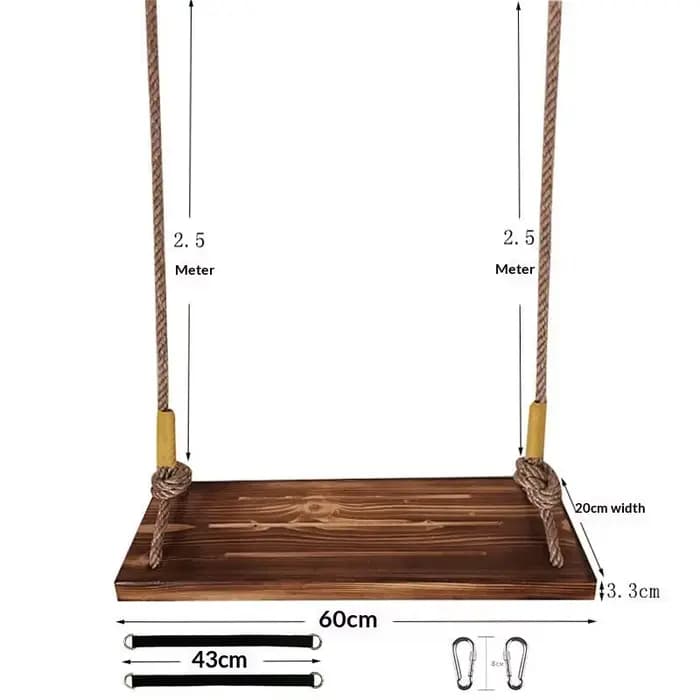 Chaise suspendue d'extérieur robuste