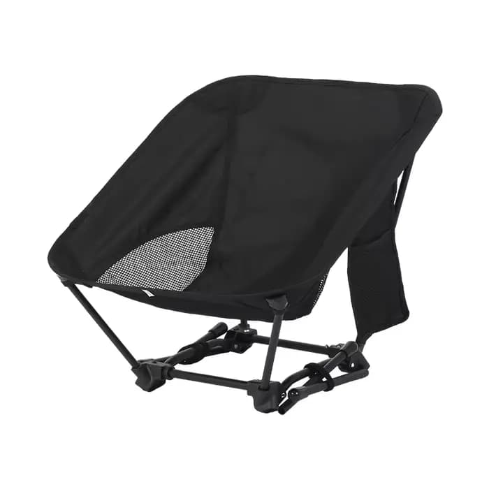 Chaise pliante carrée Stable à quatre coins: forme de croissant en tube de fer léger