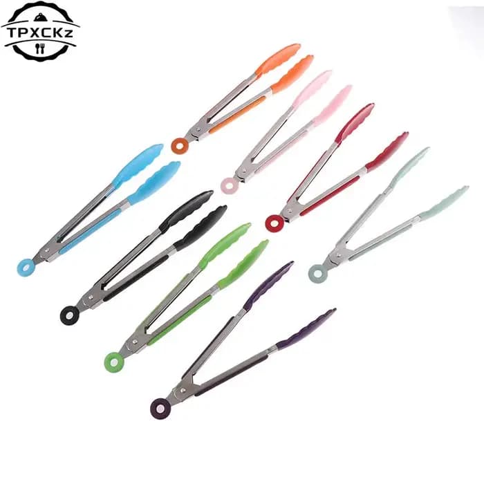 Pince à griller en silicone pour barbecue