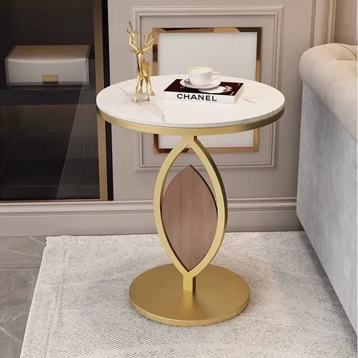 Table d'appoint ronde créative