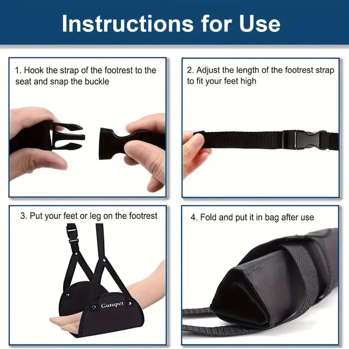 Hamac pour les pieds réglable