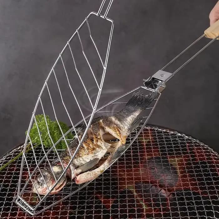 F2 BBQ Grilling panier pliable grand gril support pour Barbecue poisson Portable