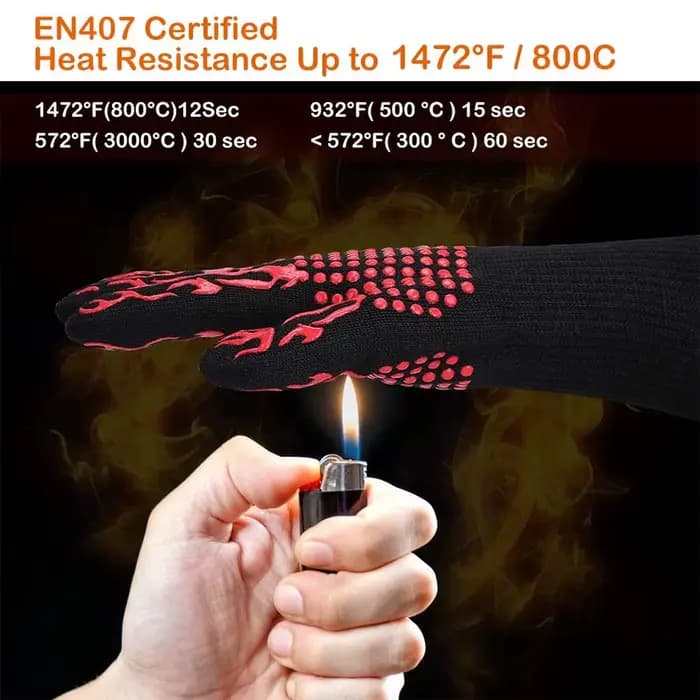 Gants de barbecue résistants à la chaleur