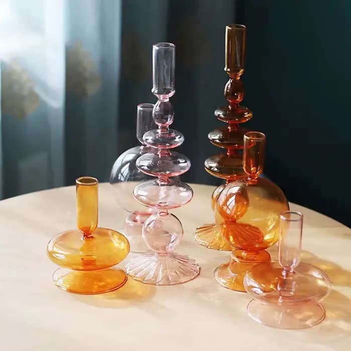 Vase en verre pour centre de table