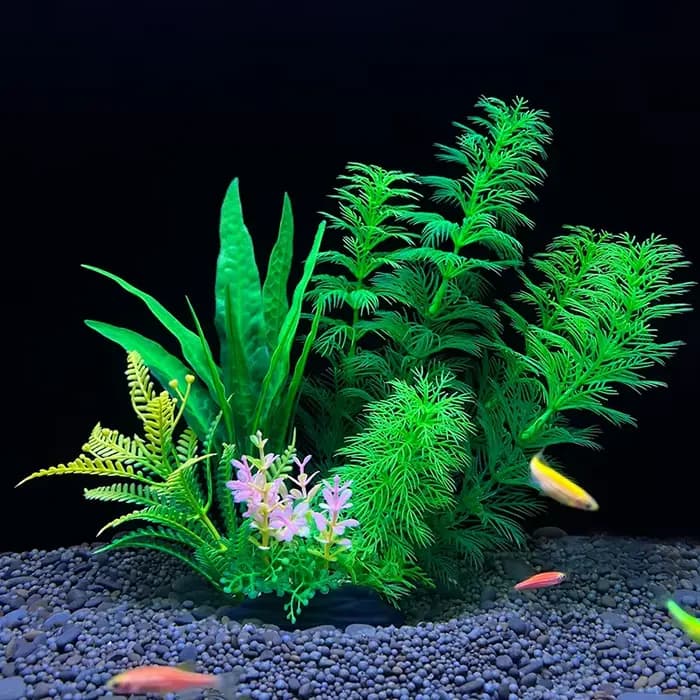Plantes artificielles de décoration d'aquarium plantes aquatiques en plastique plantes sous-marines accessoires d'aquarium décoration Piante Acquario